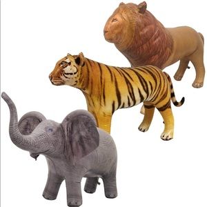 Inflatable 3 pack safari animals